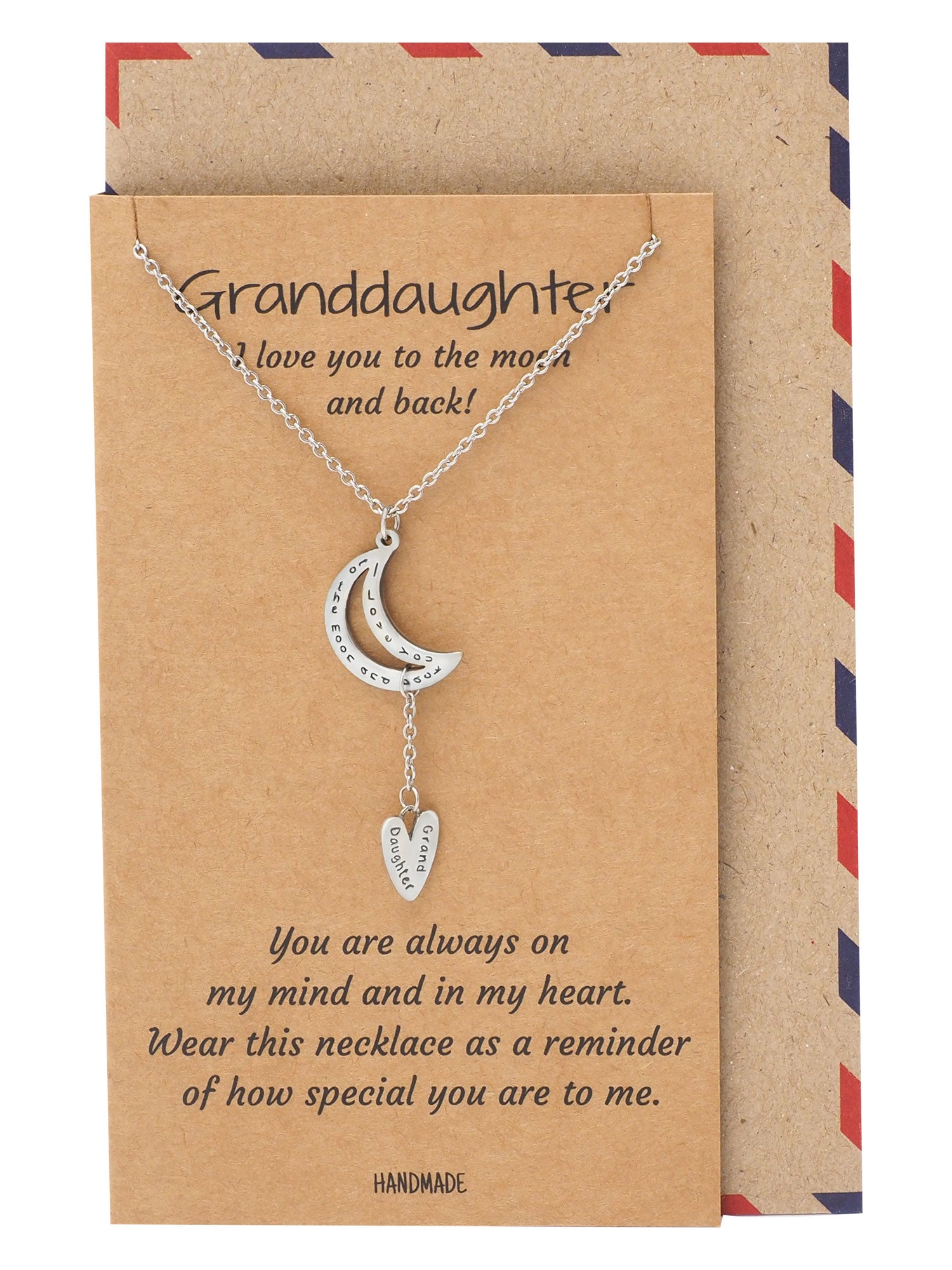 Granddaughter Necklace, Graduation Necklace For Granddaughter From Gra –  Rakva