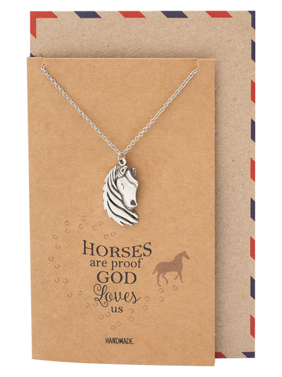 Therese Faith Reminder Horse Necklace for Women