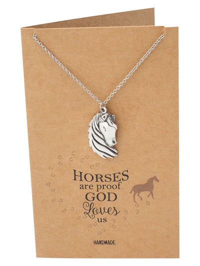 Therese Faith Reminder Horse Necklace for Women
