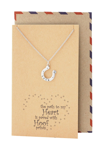 Lacey Lucky Horseshoe Necklace, Gifts for Horse Lovers