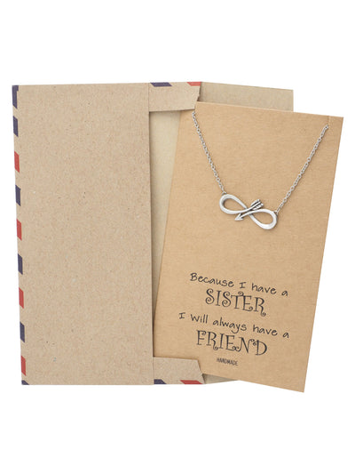 Sister Jewelry with Sister Quotes Greeting Card