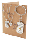Joie Father Mother Daughter Necklace Set
