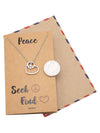 Jellien Love Heart Peace Sign Pendant Necklace Perfect Gift Jewelry