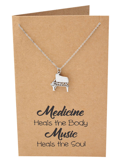 Quinzel Birthday Gifts Music Necklace