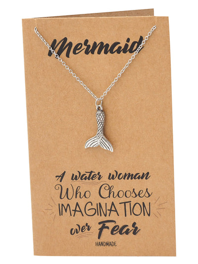 Krizel Mermaid Tail Pendant Necklace Best Gift for Women and Ocean Lover