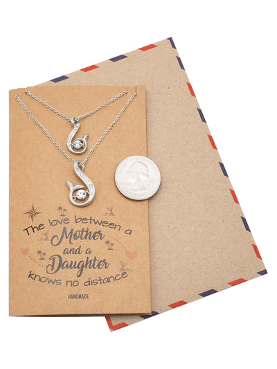 Mother Daughter Set of 2 Necklaces