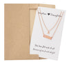 Riva Heart Bar Mother Daughter Necklace Set