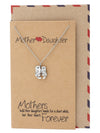 Adriana Mother and Daughter Otter Necklace with Inspirational Quote