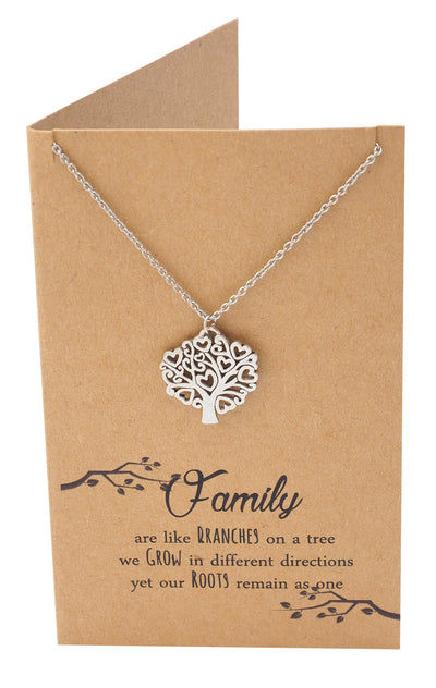 Zena Mothers Day Gifts Family Tree Necklace