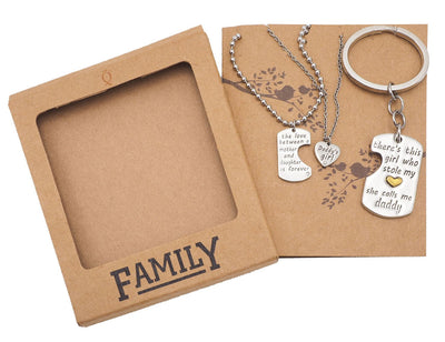 Amazon.com: Fa Gifts to My Daughter Necklace From Dad Interlocking Hearts  Necklace Gifts For Daughter Gifts From Dad And Mom On Birthday, Anniversary  Includes Gift Box! (Interlocking Hearts Necklace) : Clothing, Shoes