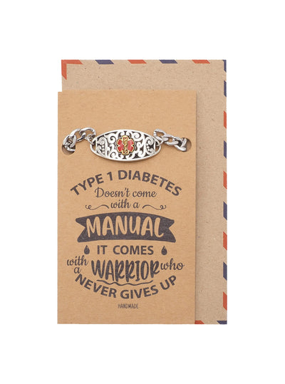 Nyla Diabetic Bracelet, Gifts for Women with Inspirational Greeting Card