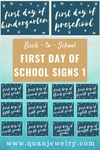 Free Back-to-School Printables First Day of School Signs Part 1