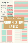 Free Back-to-School Printables Complete Edition