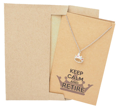Keep Calm and Retire Jewelry Greeting Card