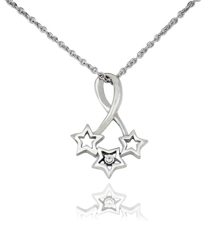Rebecca Bright Stars Necklace with Inspirational Quote, Sympathy Gifts