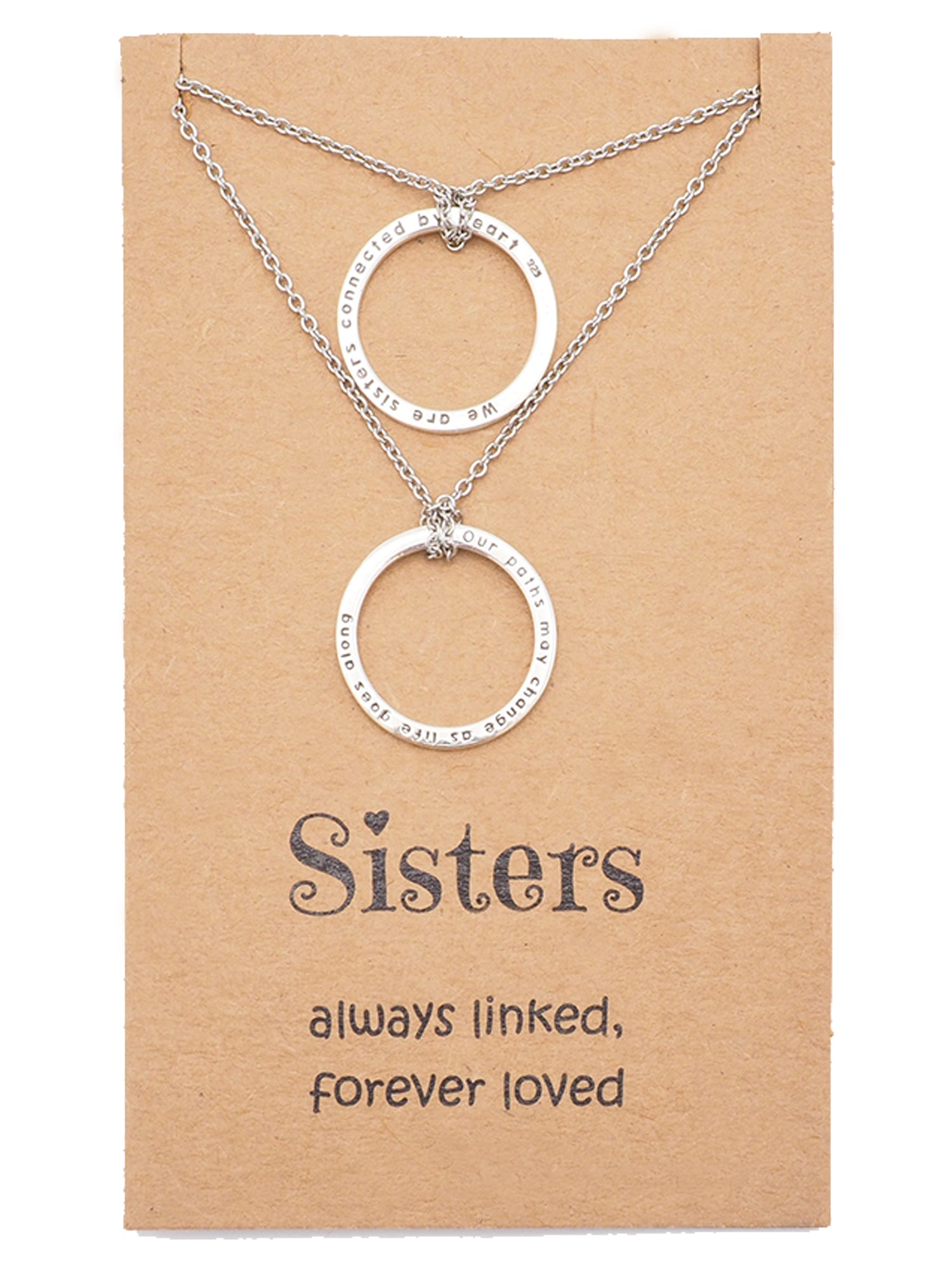 Amazon.com: MIXJOY Sister Necklace for 2 Big Sis Little Sis Heart Pendant  Necklace Set Stainless Steel: Clothing, Shoes & Jewelry