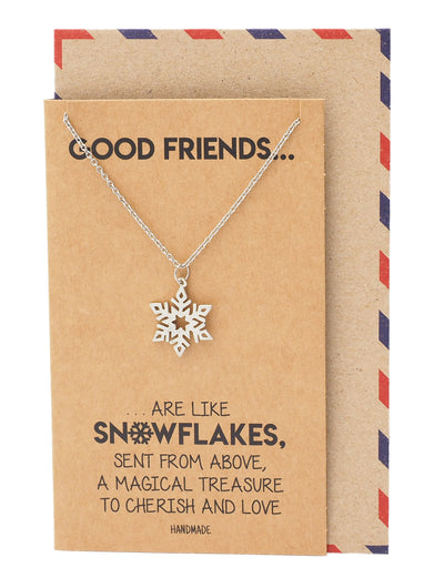 Aprille Snowflakes Charm Necklace
