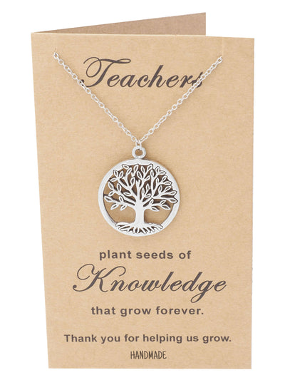 Mia Tree of Life Necklace with Thank You Cards