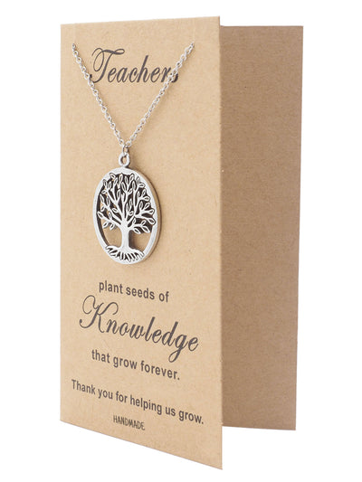 Mia Tree of Life Necklace with Thank You Cards