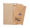Elliana Vintage Disc Pendant Necklace for Men and Women with Greeting Card