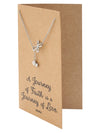 Earleen Infinity Cross and 2 Hearts Pendant Necklace